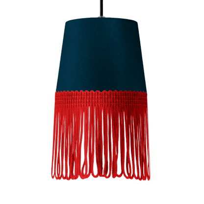 Lampe interiør alcantara denim blå - Rød - KJoF - 5cm - 