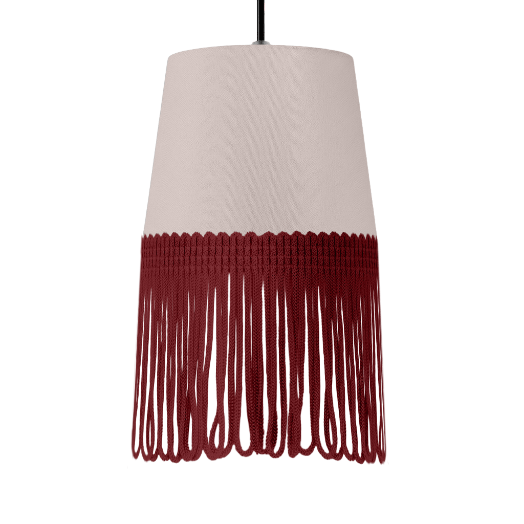 Lampe interiør alcantara duegrå - Bordeaux - KJoF - 5cm - 