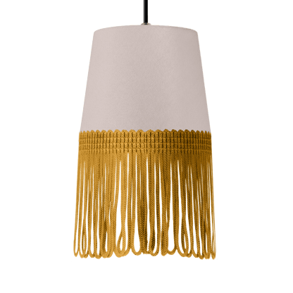 Lampe interiør alcantara duegrå - Guld - KJoF - 5cm - 
