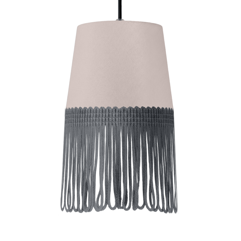 Lampe interiør alcantara duegrå - Mørkegrå - KJoF - 5cm - 