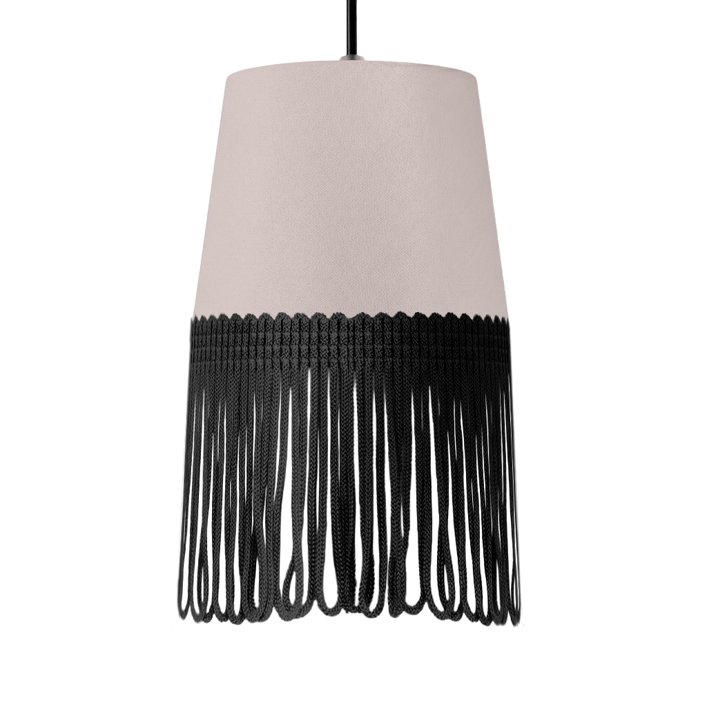 Lampe interiør alcantara duegrå - Sort - KJoF - 5cm - 