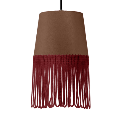 Lampe interiør alcantara dune - Bordeaux - KJoF - 5cm - 