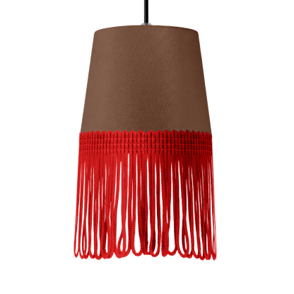 Lampe interiør alcantara dune - Rød - KJoF - 5cm - 