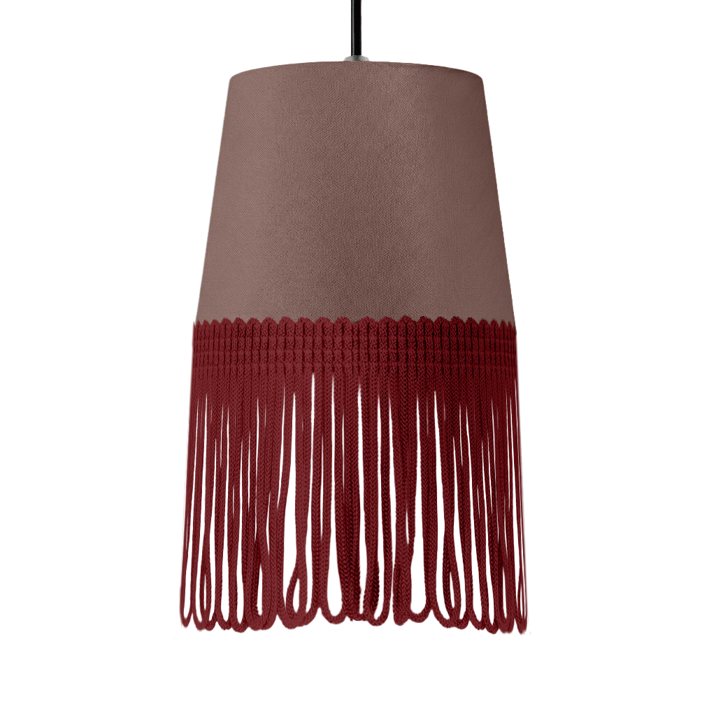 Lampe interiør alcantara elefantgrå - Bordeaux - KJoF - 5cm - 