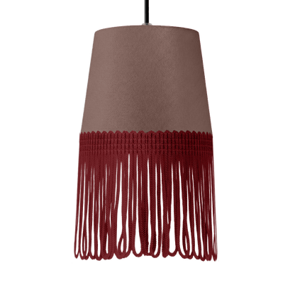 Lampe interiør alcantara elefantgrå - Bordeaux - KJoF - 5cm - 