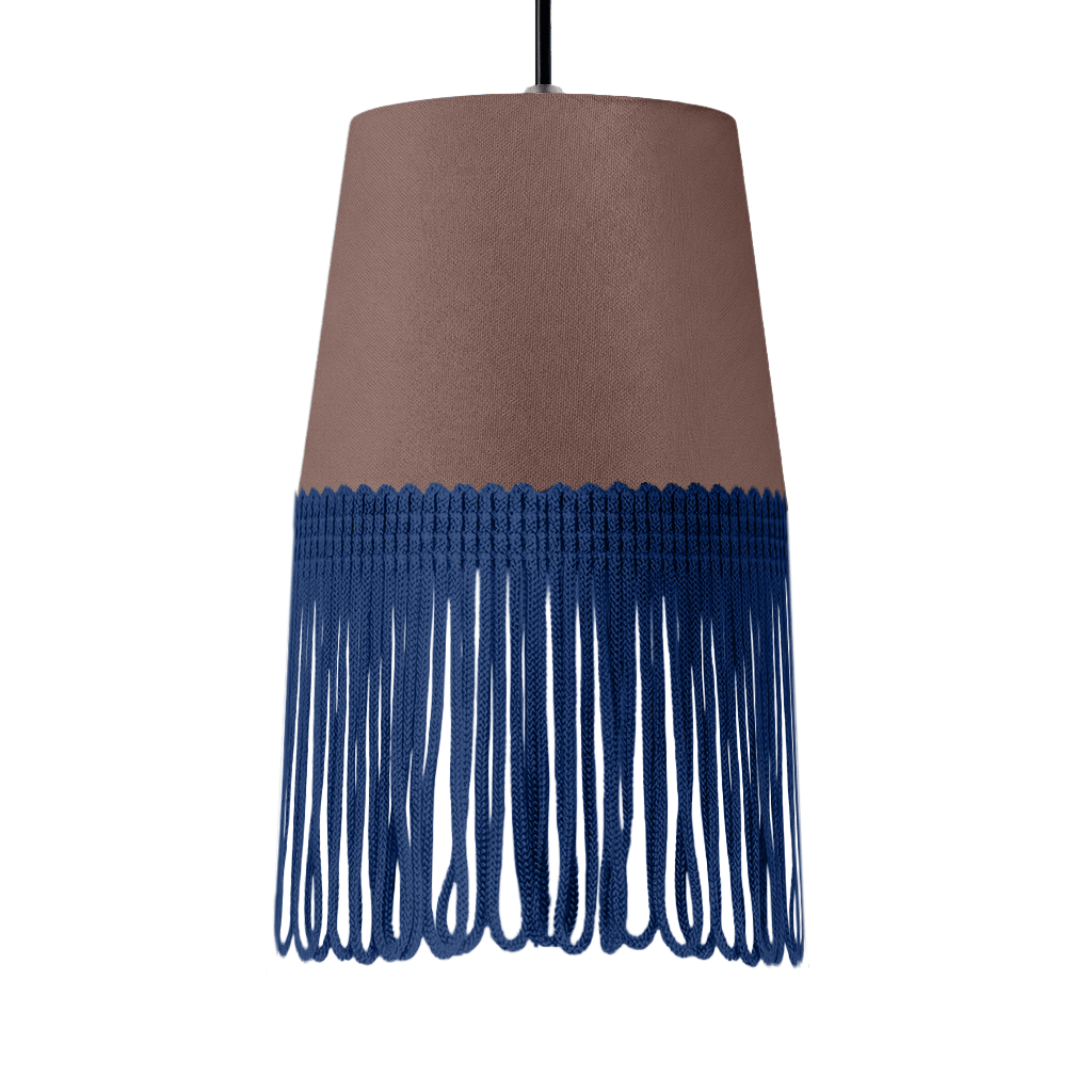 Lampe interiør alcantara elefantgrå - Mørkeblå - KJoF - 5cm - 