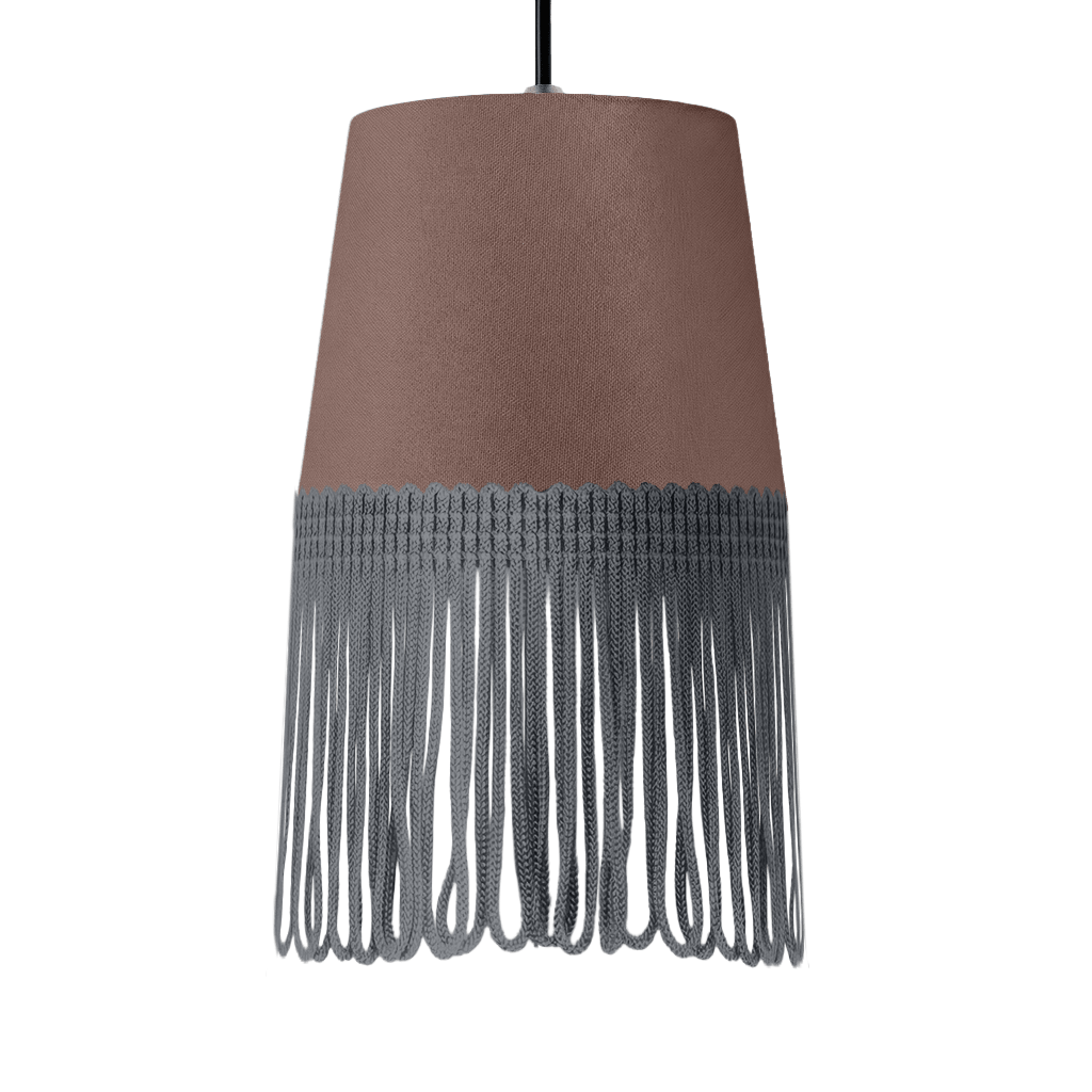 Lampe interiør alcantara elefantgrå - Mørkegrå - KJoF - 5cm - 