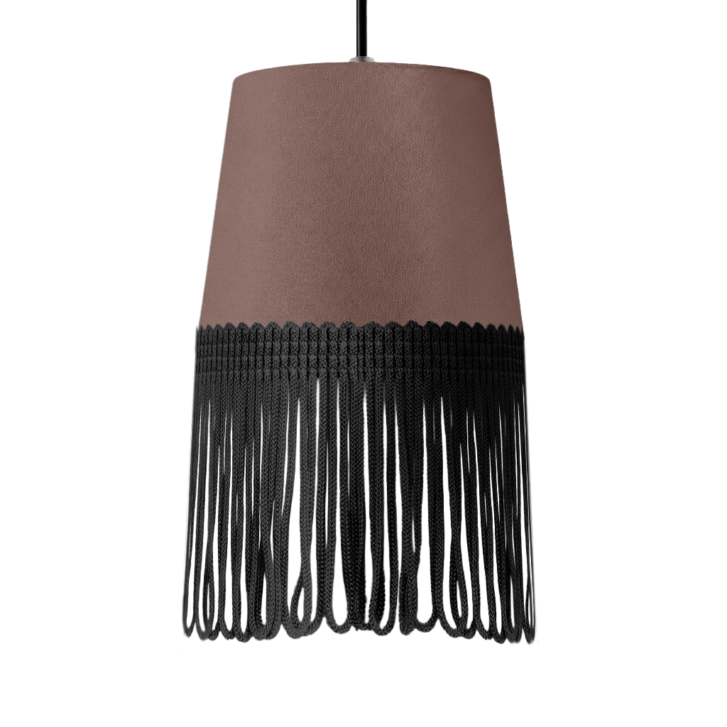 Lampe interiør alcantara elefantgrå - Sort - KJoF - 5cm - 