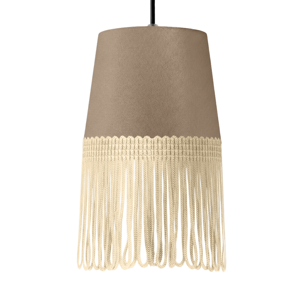 Lampe interiør alcantara fossilgrå - Beige - KJoF - 5cm - 