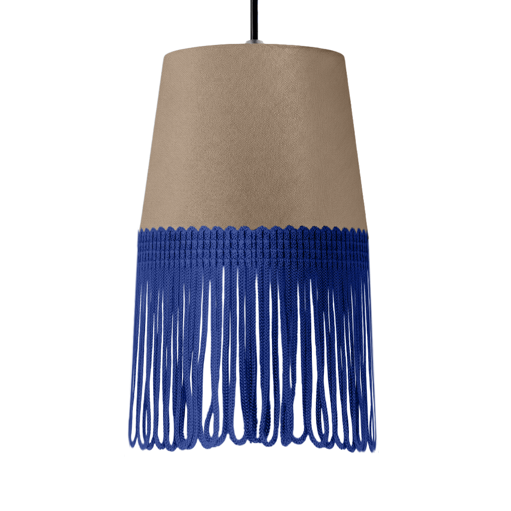 Lampe interiør alcantara fossilgrå - Blå - KJoF - 5cm - 