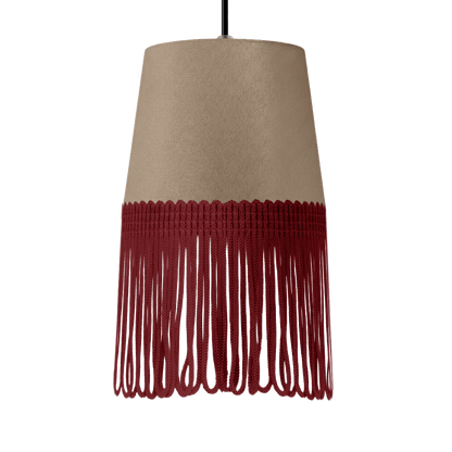 Lampe interiør alcantara fossilgrå - Bordeaux - KJoF - 5cm - 