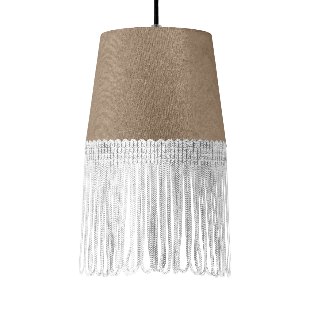 Lampe interiør alcantara fossilgrå - Hvid - KJoF - 5cm - 