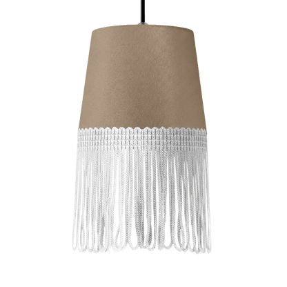 Lampe interiør alcantara fossilgrå - Hvid - KJoF - 5cm - 