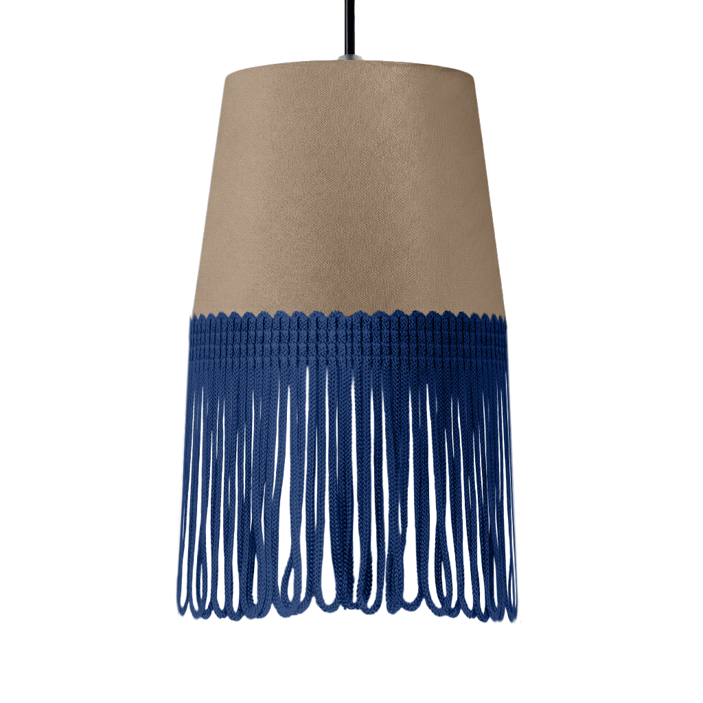 Lampe interiør alcantara fossilgrå - Mørkeblå - KJoF - 5cm - 