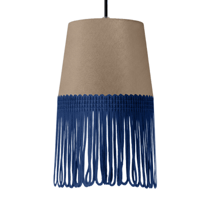 Lampe interiør alcantara fossilgrå - Mørkeblå - KJoF - 5cm - 