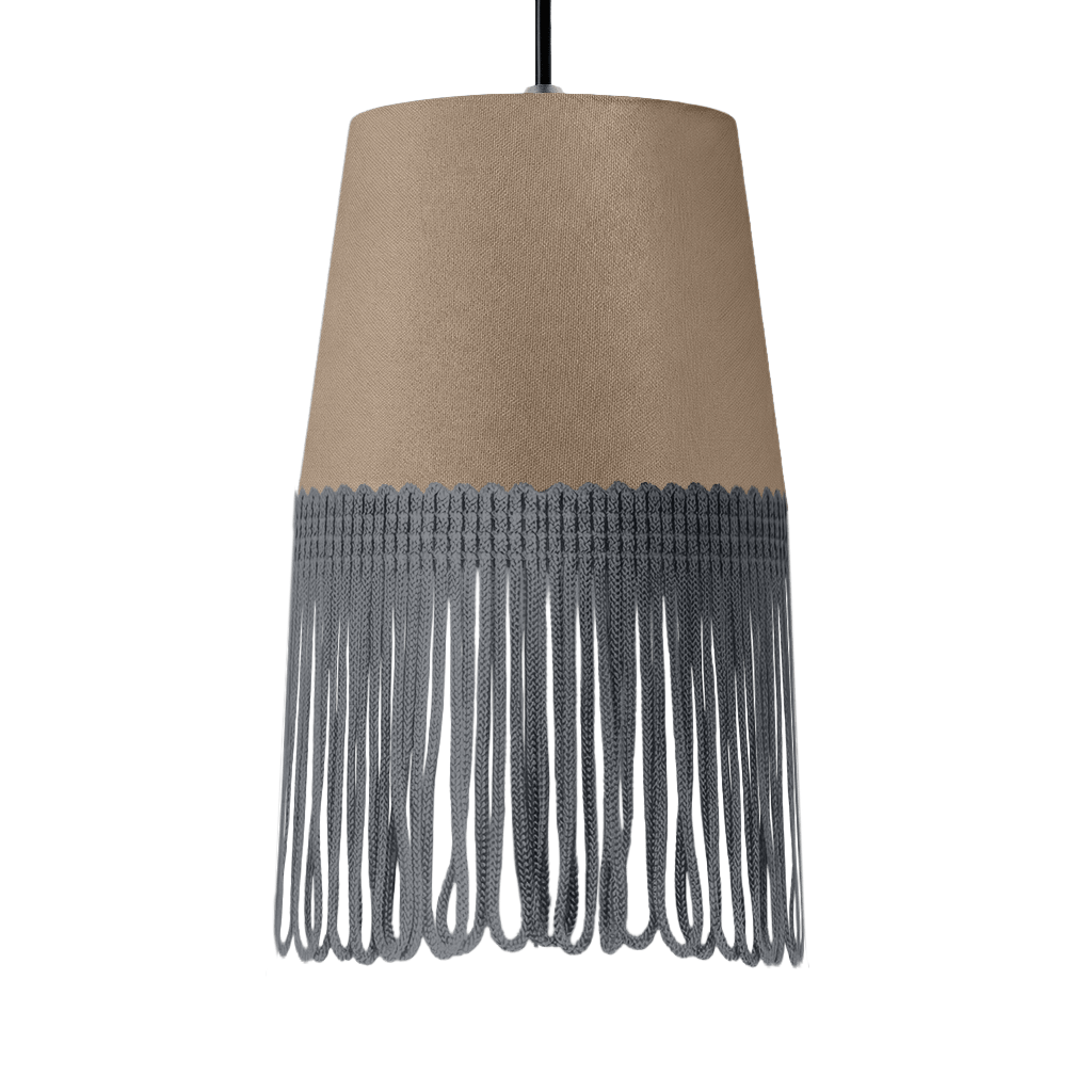 Lampe interiør alcantara fossilgrå - Mørkegrå - KJoF - 5cm - 