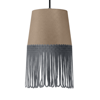 Lampe interiør alcantara fossilgrå - Mørkegrå - KJoF - 5cm - 