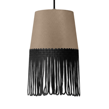 Lampe interiør alcantara fossilgrå - Sort - KJoF - 5cm - 