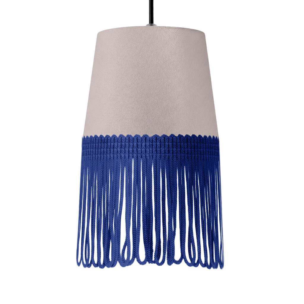 Lampe interiør alcantara grå - Blå - KJoF - 5cm - 