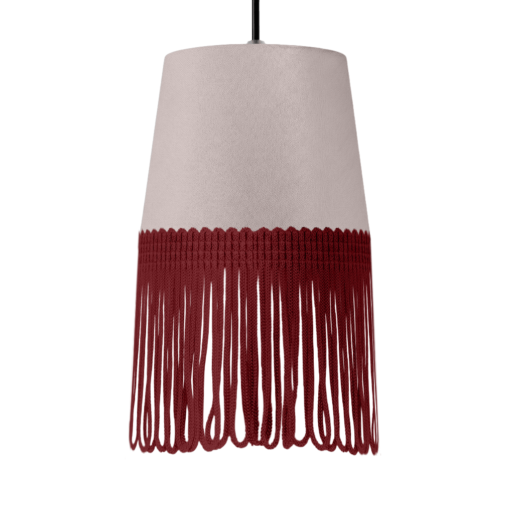 Lampe interiør alcantara grå - Bordeaux - KJoF - 5cm - 