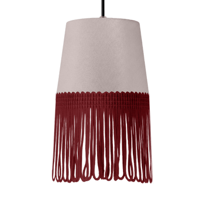 Lampe interiør alcantara grå - Bordeaux - KJoF - 5cm - 
