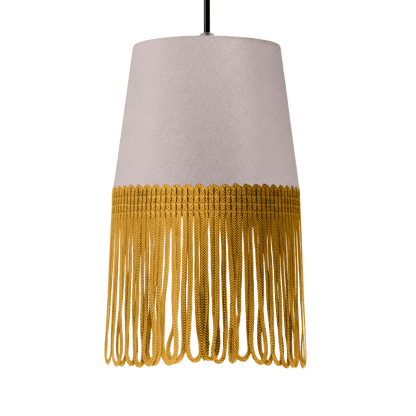 Lampe interiør alcantara grå - Guld - KJoF - 5cm - 