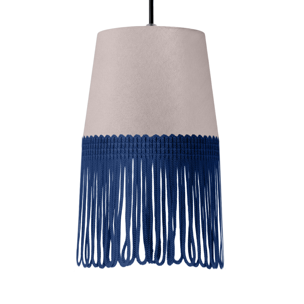 Lampe interiør alcantara grå - Mørkeblå - KJoF - 5cm - 