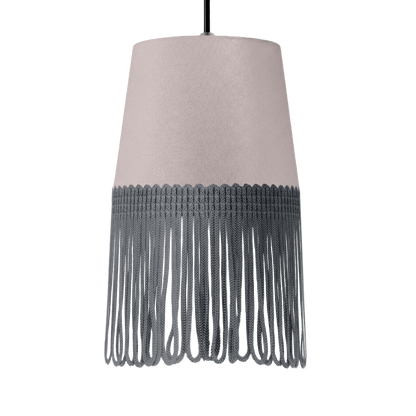 Lampe interiør alcantara grå - Mørkegrå - KJoF - 5cm - 