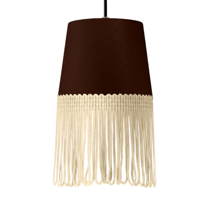 Lampe interiør alcantara kaffebrun - Beige - KJoF - 5cm - 
