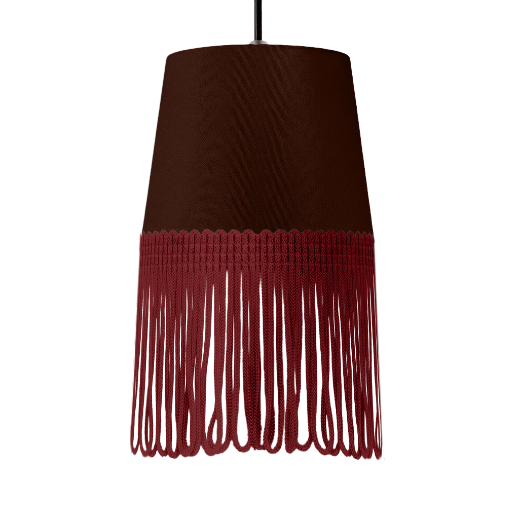Lampe interiør alcantara kaffebrun - Bordeaux - KJoF - 5cm - 