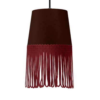 Lampe interiør alcantara kaffebrun - Bordeaux - KJoF - 5cm - 
