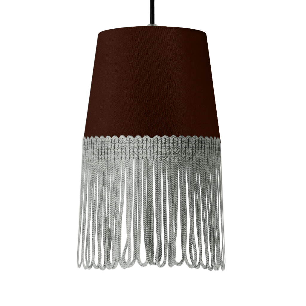 Lampe interiør alcantara kaffebrun - Grå - KJoF - 5cm - 