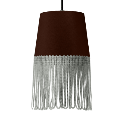 Lampe interiør alcantara kaffebrun - Grå - KJoF - 5cm - 