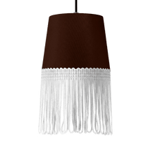Lampe interiør alcantara kaffebrun - Hvid - KJoF - 5cm - 