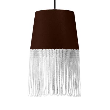 Lampe interiør alcantara kaffebrun - Hvid - KJoF - 5cm - 