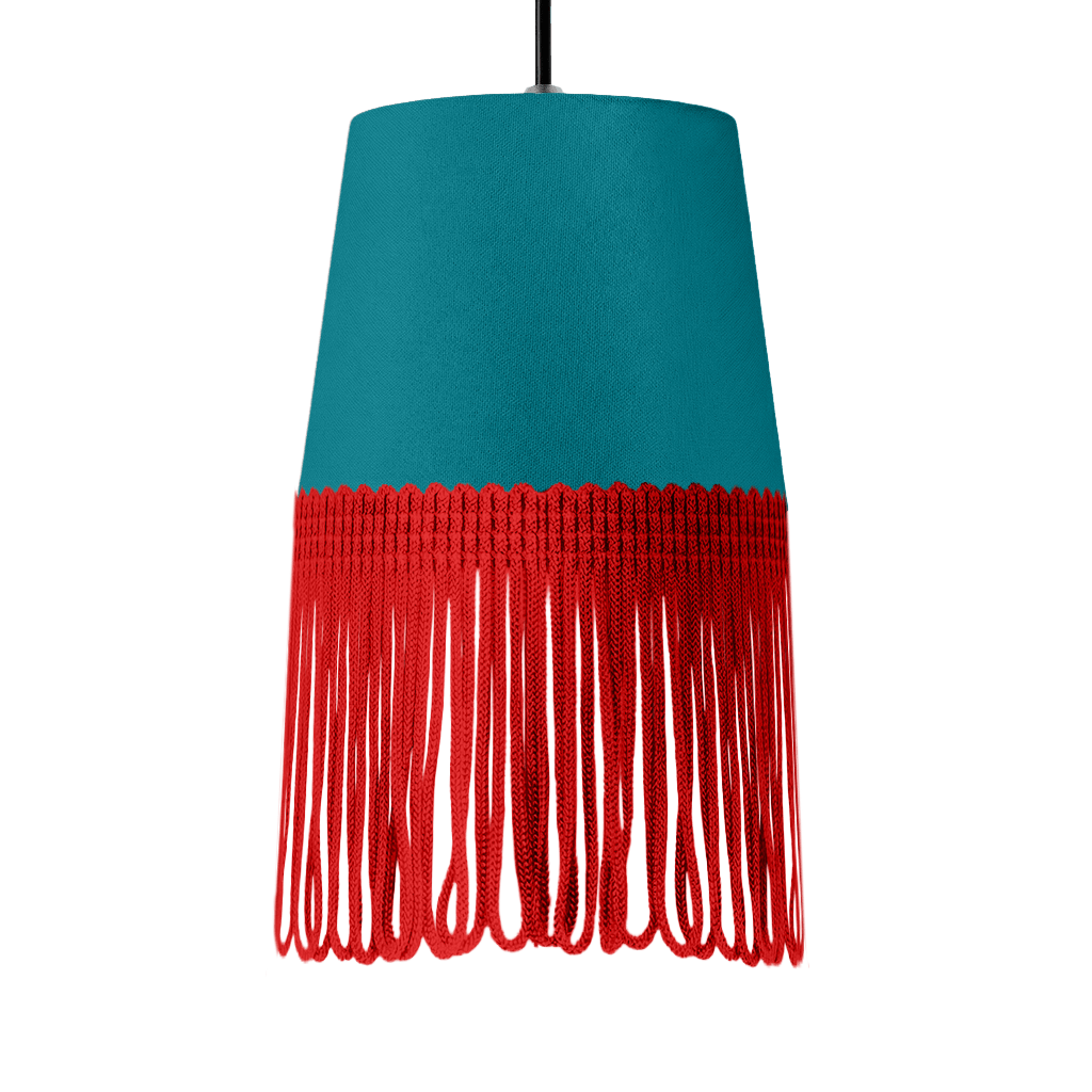 Lampe interiør alcantara krikand grøn - Rød - KJoF - 5cm - 