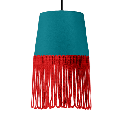 Lampe interiør alcantara krikand grøn - Rød - KJoF - 5cm - 