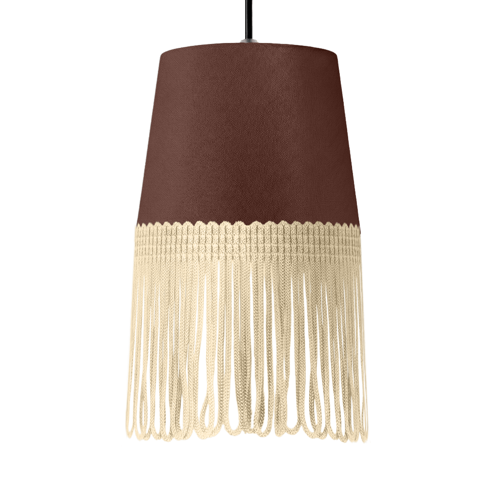 Lampe interiør alcantara mokkabrun - Beige - KJoF - 5cm - 