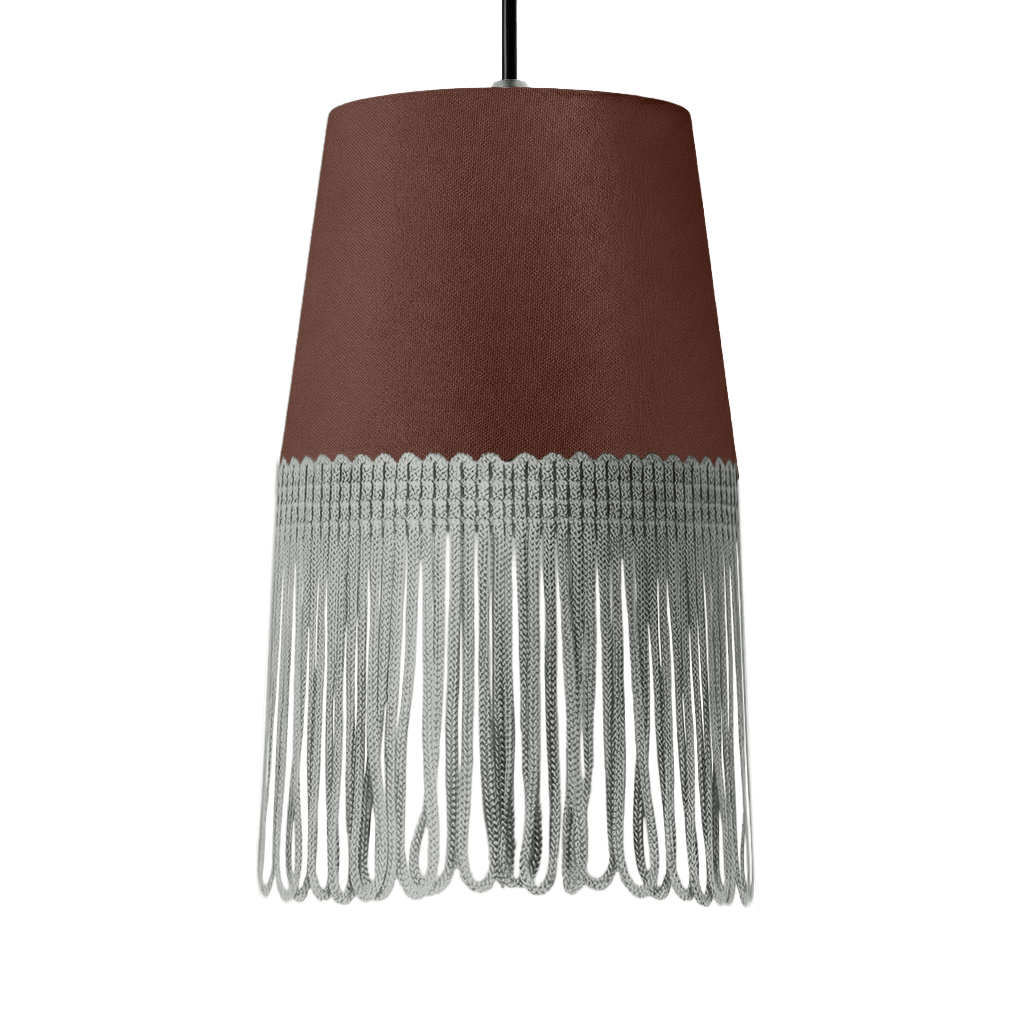 Lampe interiør alcantara mokkabrun - Grå - KJoF - 5cm - 