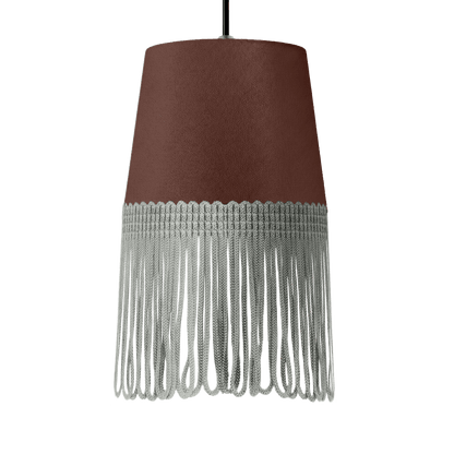 Lampe interiør alcantara mokkabrun - Grå - KJoF - 5cm - 