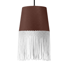 Lampe interiør alcantara mokkabrun - Hvid - KJoF - 5cm - 