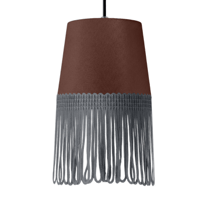 Lampe interiør alcantara mokkabrun - Mørkegrå - KJoF - 5cm - 