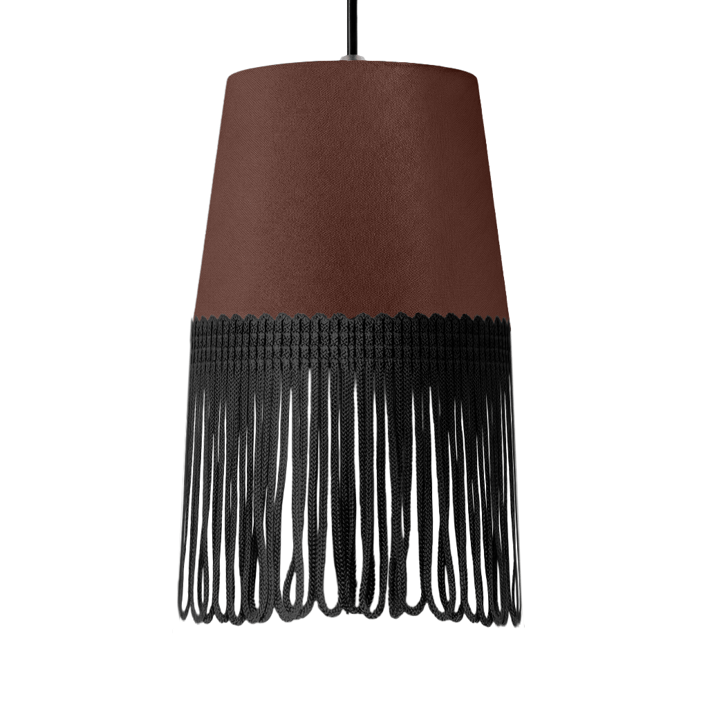 Lampe interiør alcantara mokkabrun - Sort - KJoF - 5cm - 