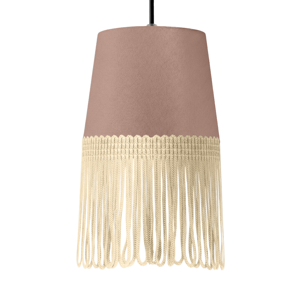 Lampe interiør alcantara puderpink - Beige - KJoF - 5cm - 