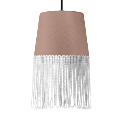 Lampe interiør alcantara puderpink - Hvid - KJoF - 5cm - 