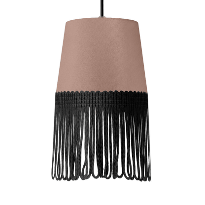 Lampe interiør alcantara puderpink - Sort - KJoF - 5cm - 