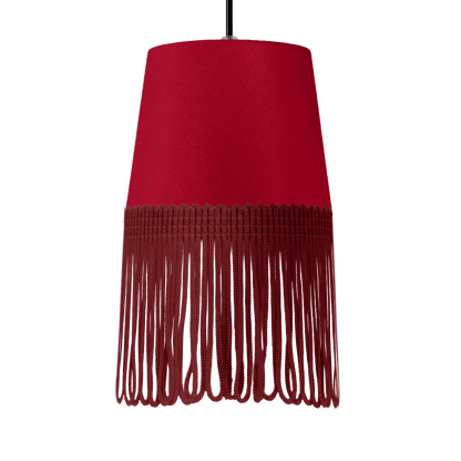 Lampe interiør alcantara rød - Bordeaux - KJoF - 5cm - 