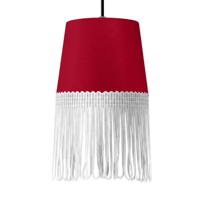 Lampe interiør alcantara rød - Hvid - KJoF - 5cm - 