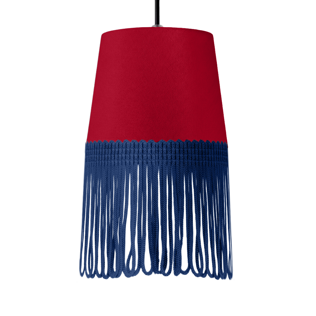 Lampe interiør alcantara rød - Mørkeblå - KJoF - 5cm - 
