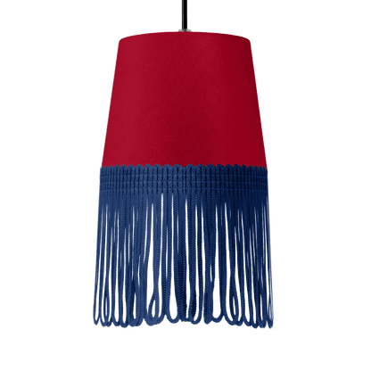 Lampe interiør alcantara rød - Mørkeblå - KJoF - 5cm - 